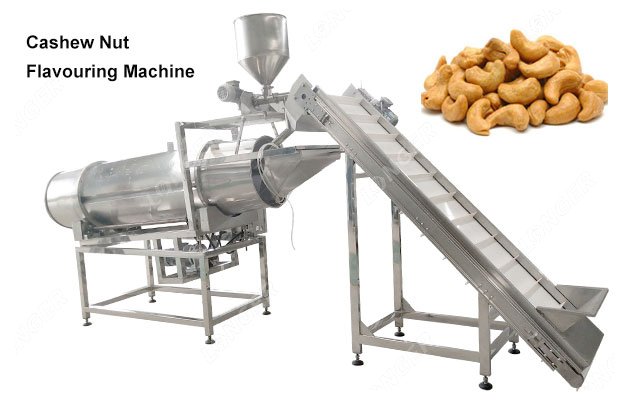 Continuous Cashew Nuts Flavouring Seasoning Machine 304SS