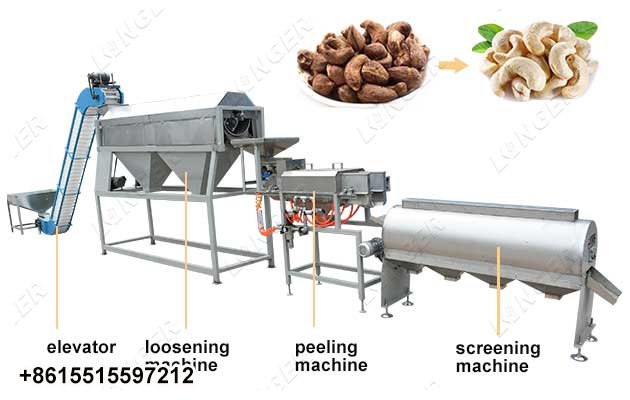 Automatic Cashew Peeling and Grading Machine LG-YPL200