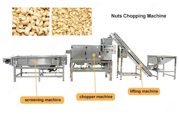 Cashew Nut Chopper Machine Stainless Steel